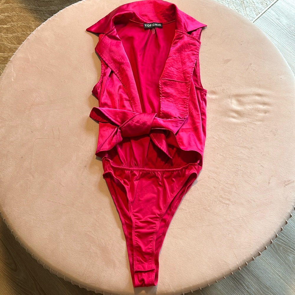 Hot Pink Magenta Body Suit Size Small